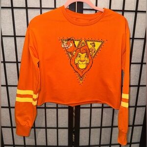 Disney Parks Lion King Women’s Adult Small Long Sleeve Crop Top Like New